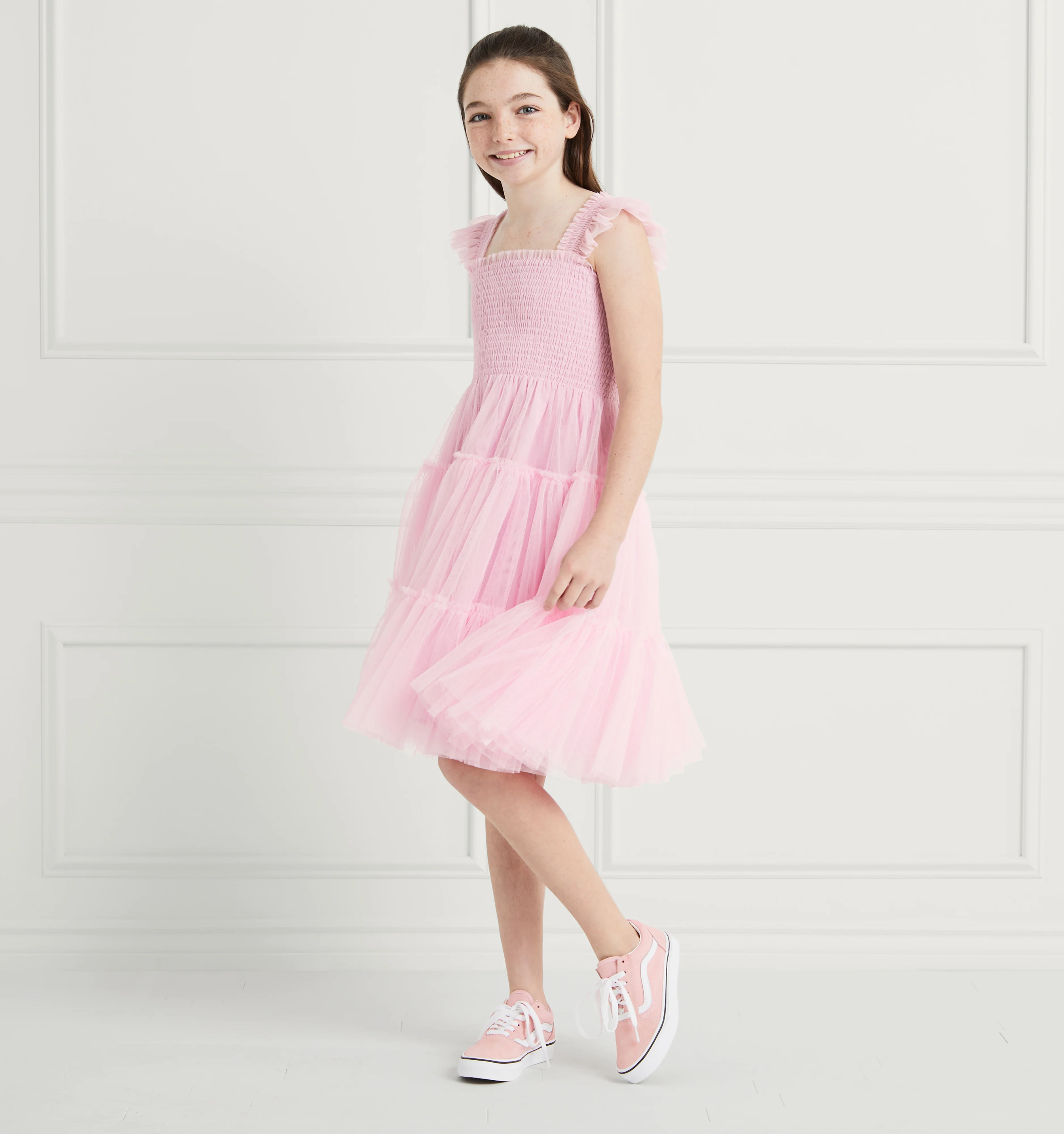 The Tiny Tulle Ellie Nap Dress - Pink Tulle - Image 3