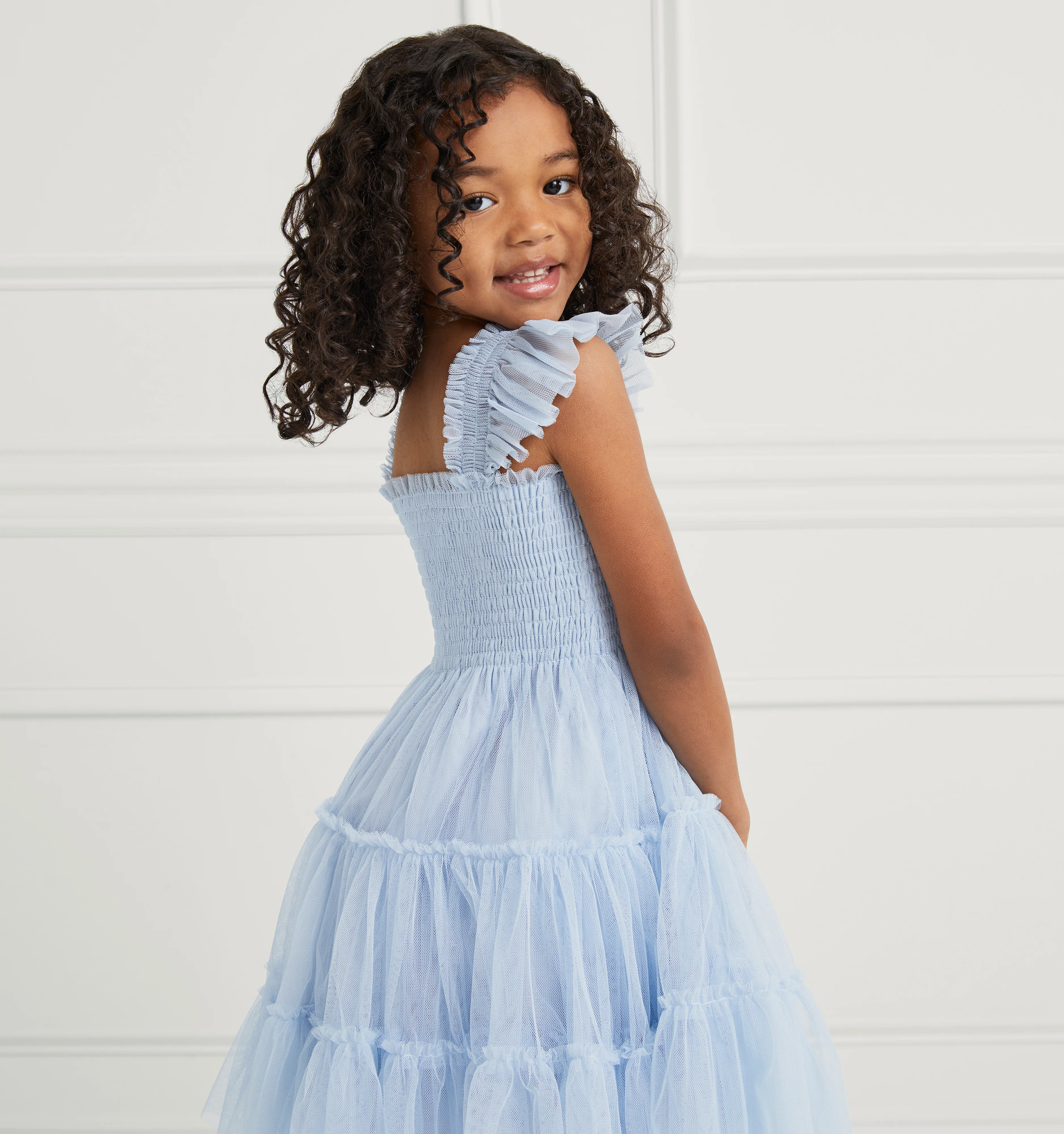 The Tiny Tulle Ellie Nap Dress - Powder Blue Tulle - Image 3