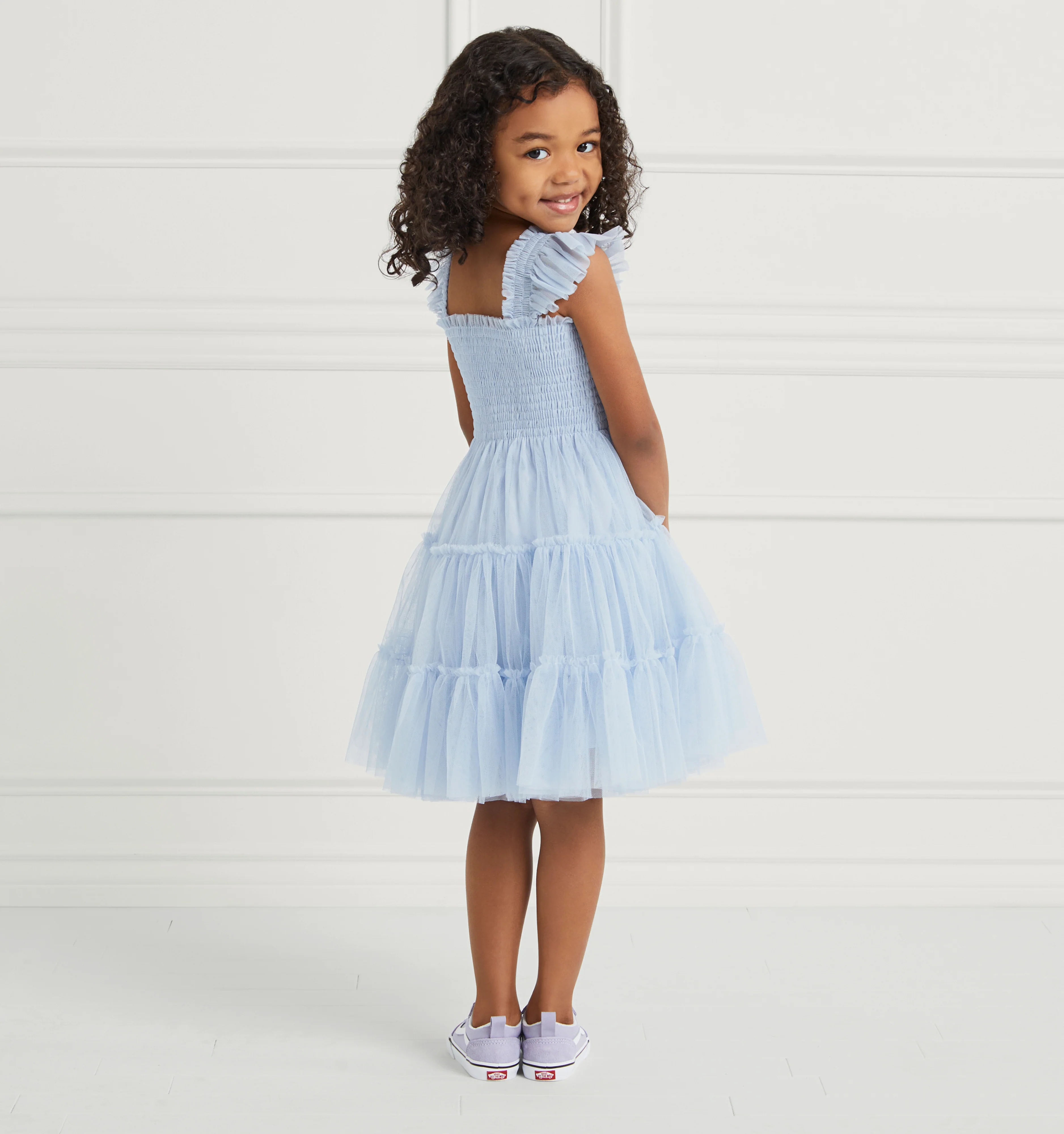 The Tiny Tulle Ellie Nap Dress - Powder Blue Tulle - Image 4