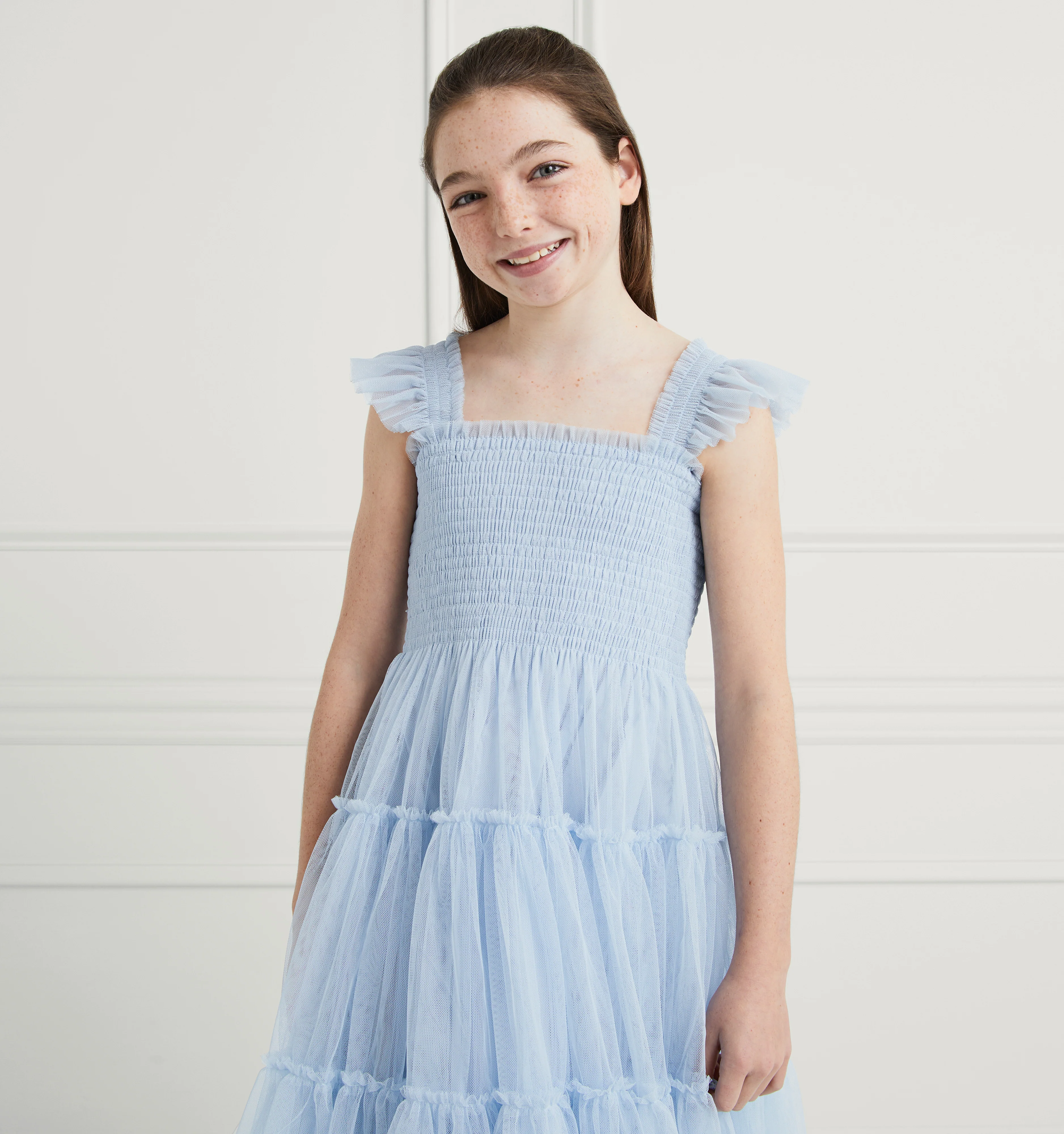 The Tiny Tulle Ellie Nap Dress - Powder Blue Tulle - Image 6