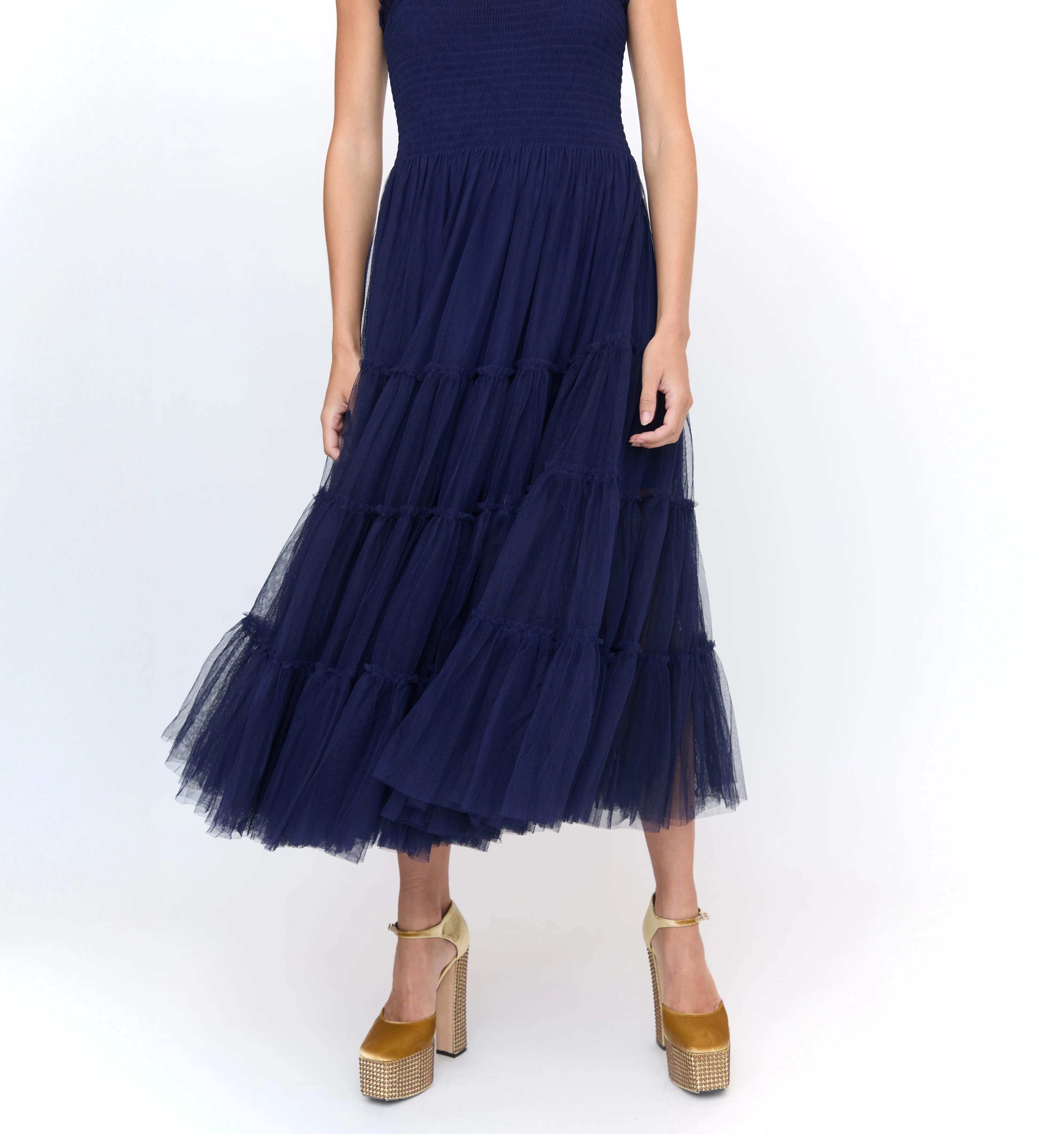The Tulle Ellie Nap Dress  - Navy Tulle - Image 3