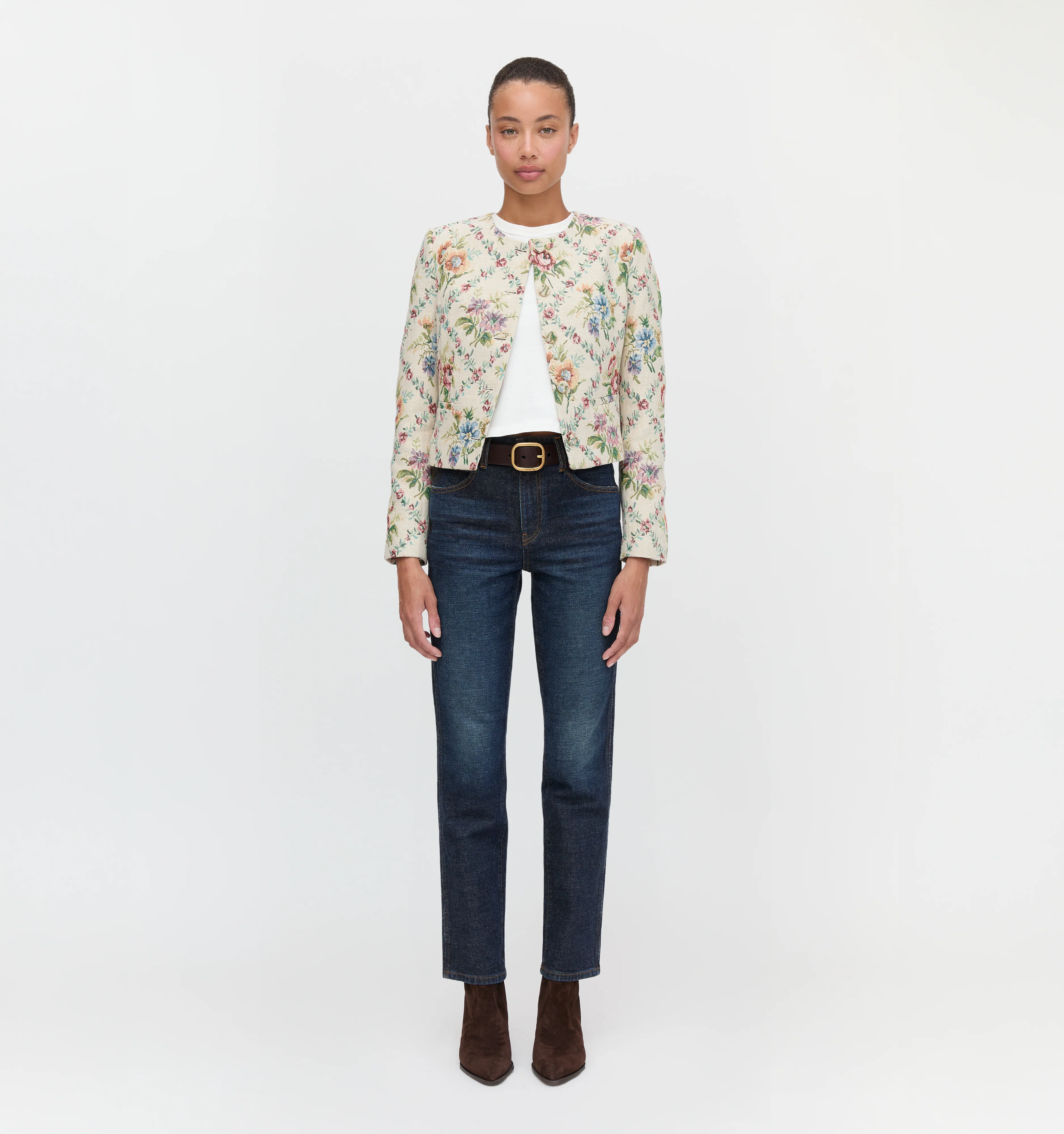 The Virginia Jacket - Tapestry Trellis Brocade - Image 4