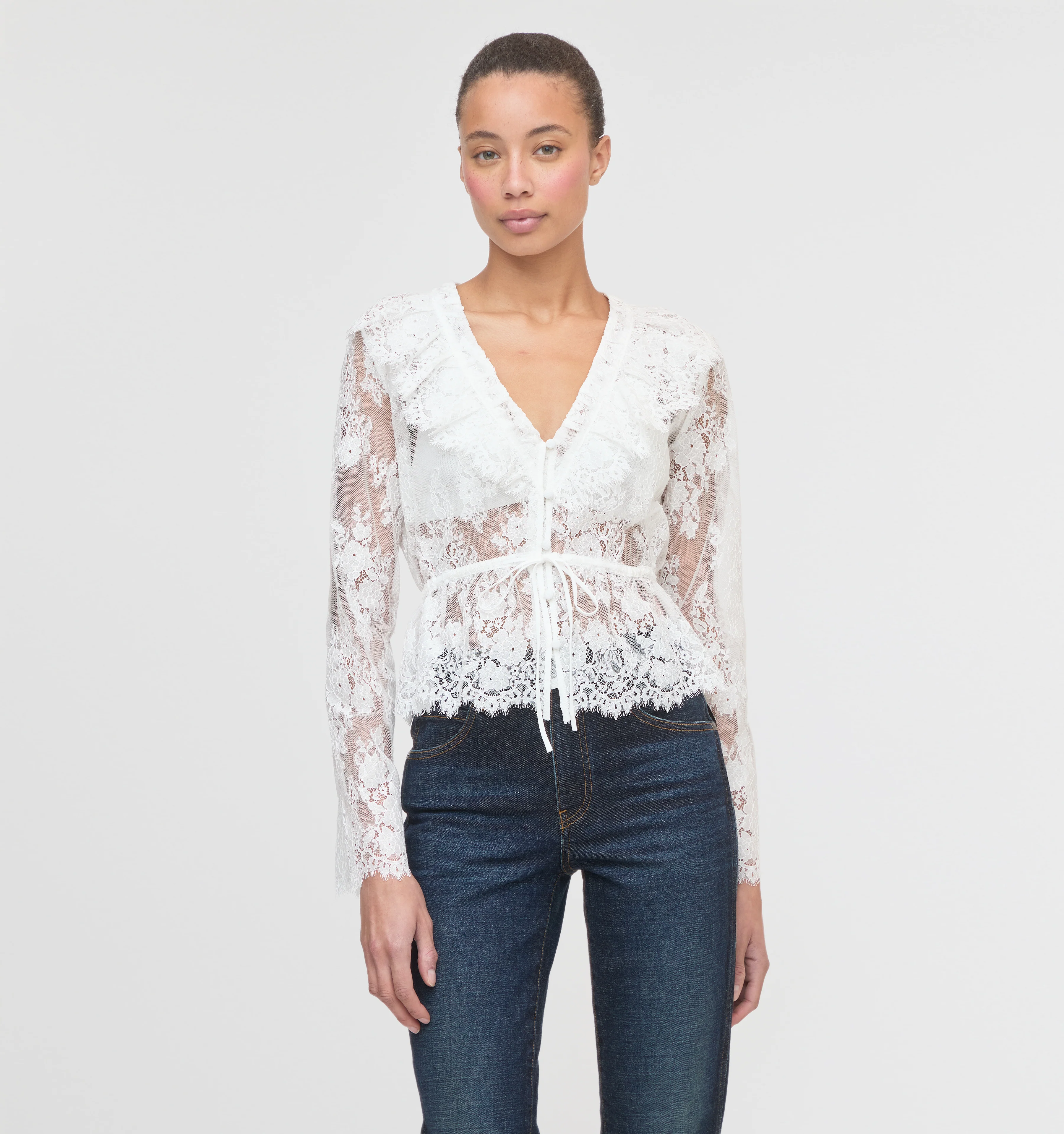 The Zoya Top - White Magnolia Lace - Image 5